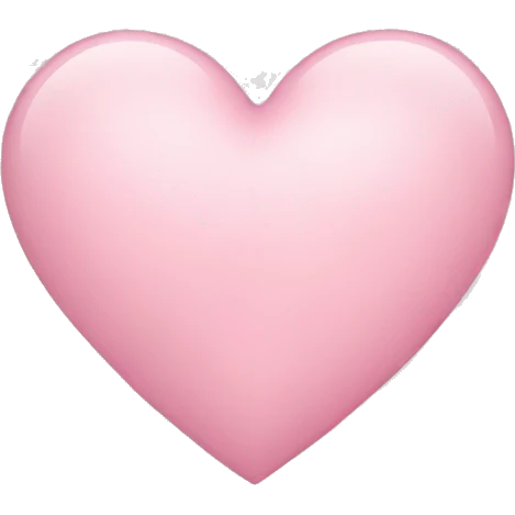 light pink heart emoji