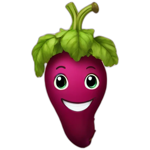 happy beet emoji