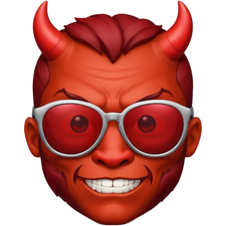 Devil wearing sunglasses  emoji