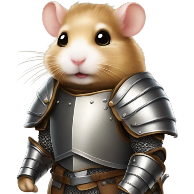 Hamster in knight’s armor emoji