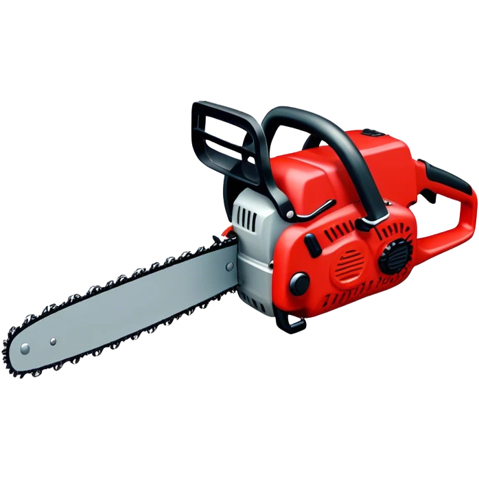 Red chain saw emoji