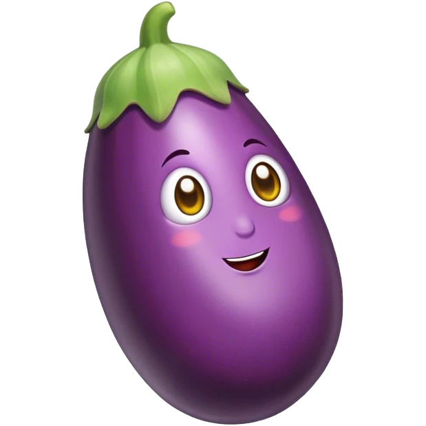 a candy eggplant emoji