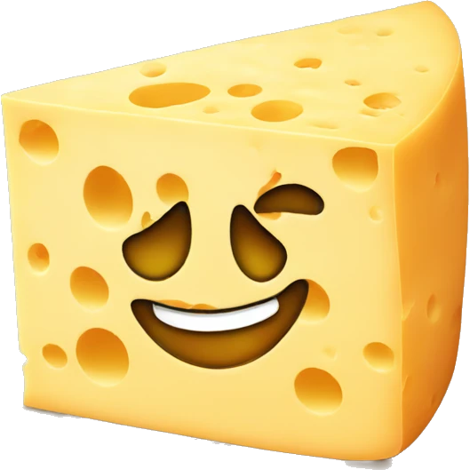 cheese with a hat emoji