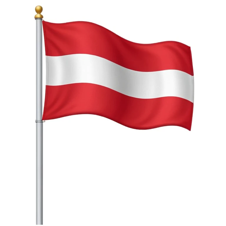 Austrian Empire flag on a pole emoji