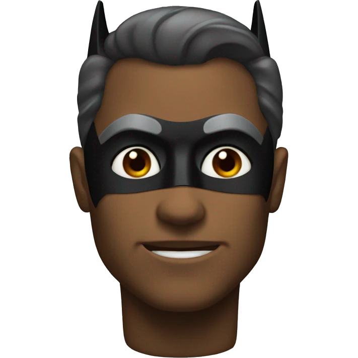 Batman with jawline  emoji