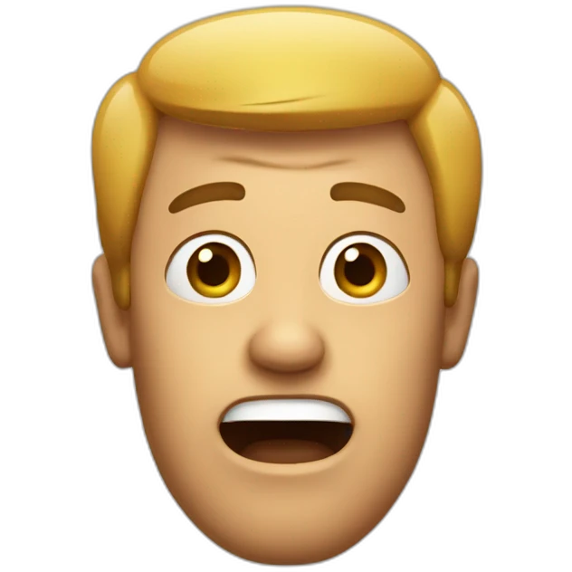 Surprised man emoji