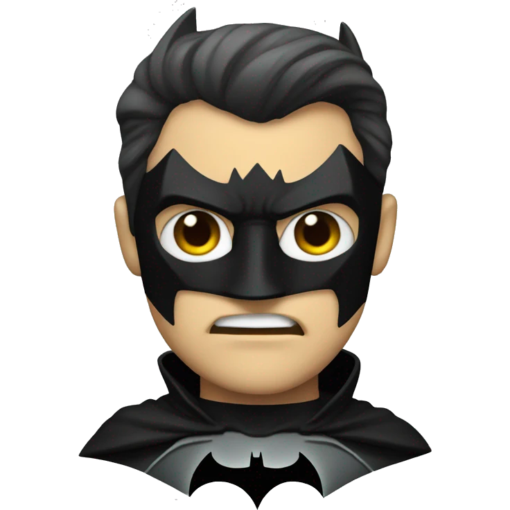 Slightly evil batman emoji