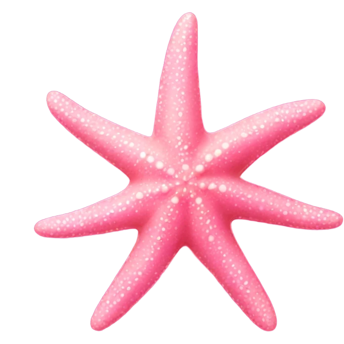 starfish, pink emoji