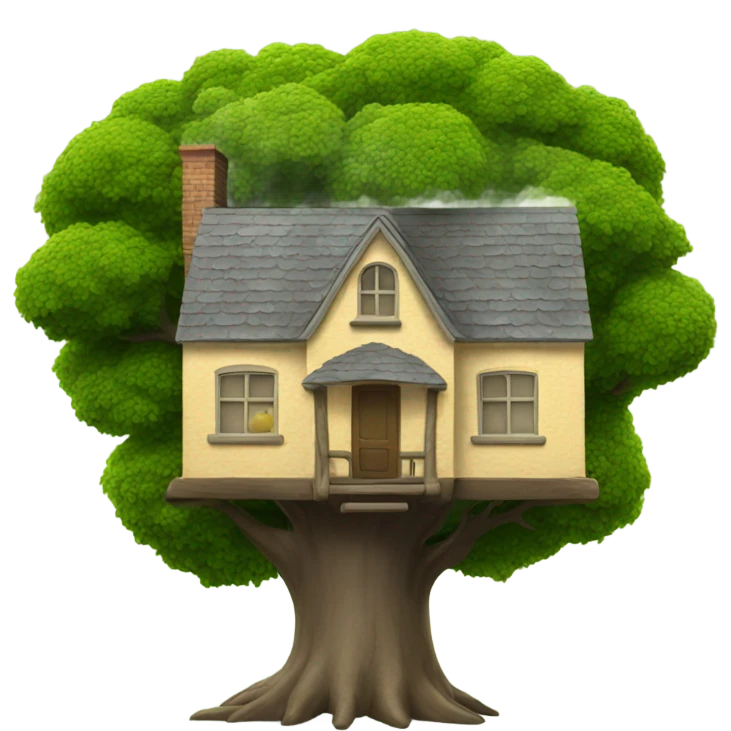 House on a tree emoji