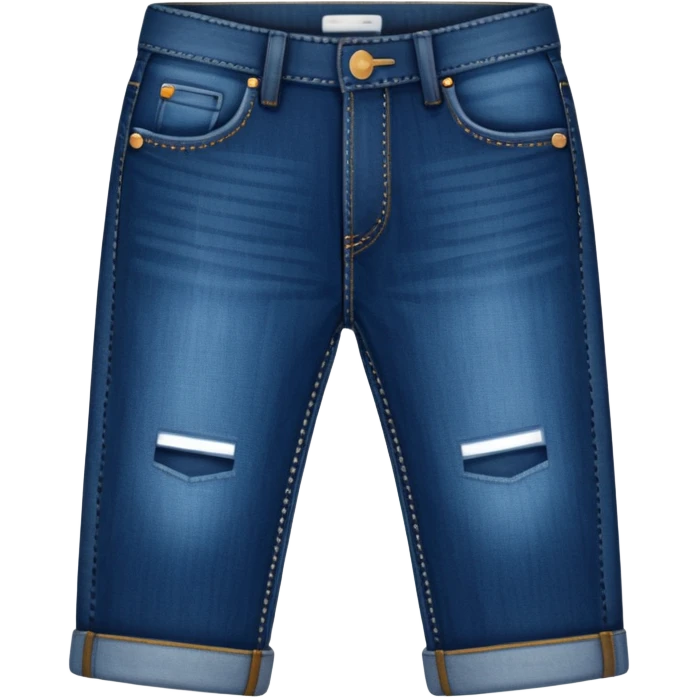 Calça jeans lavagem escura  emoji