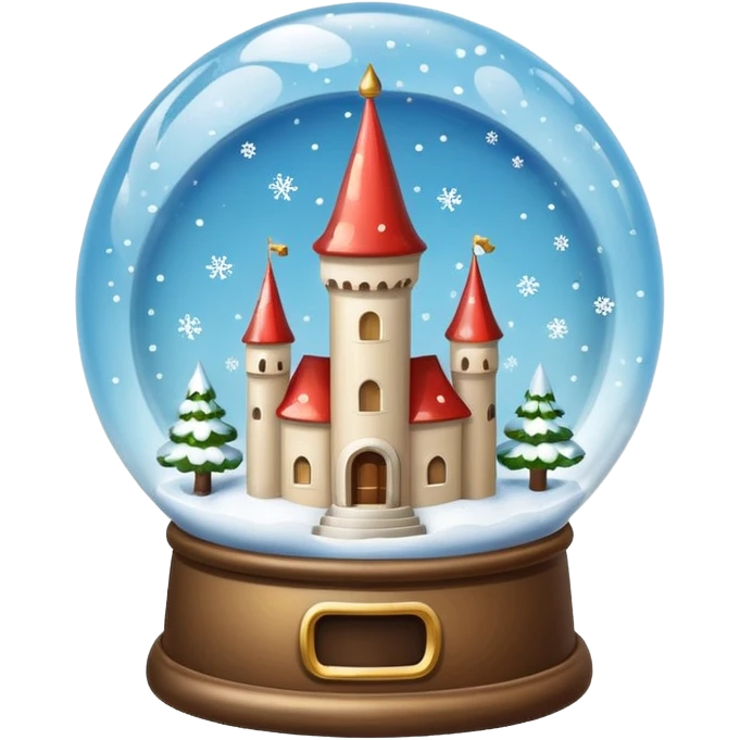 snow-globe, tower inside emoji