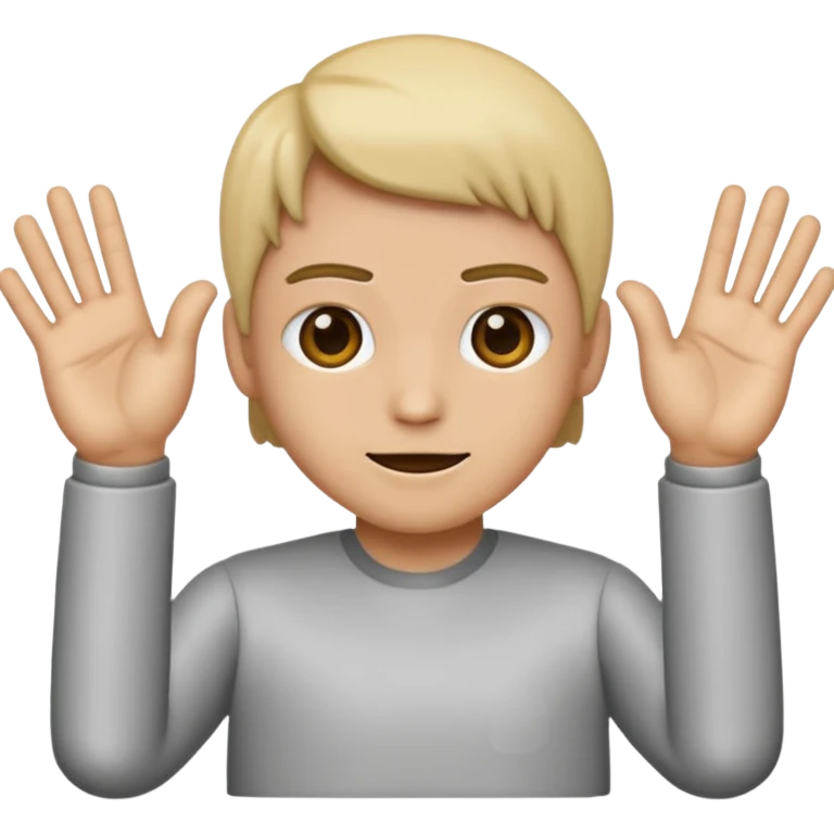 Simple old-style android emoji, but with a awkward emoji, mixed with a 👉👈 on the outside of the emoji. emoji
