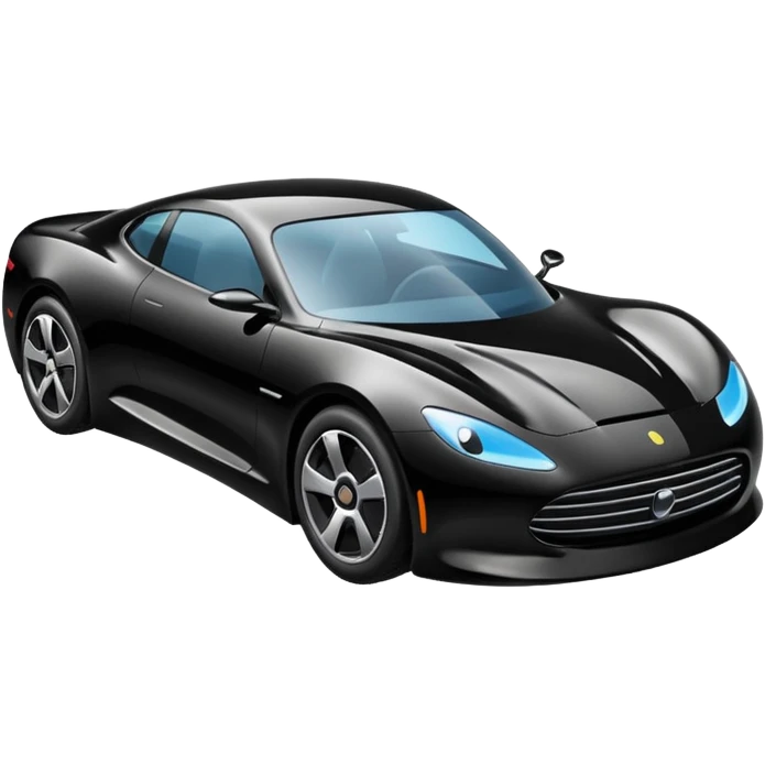 invisible black car emoji