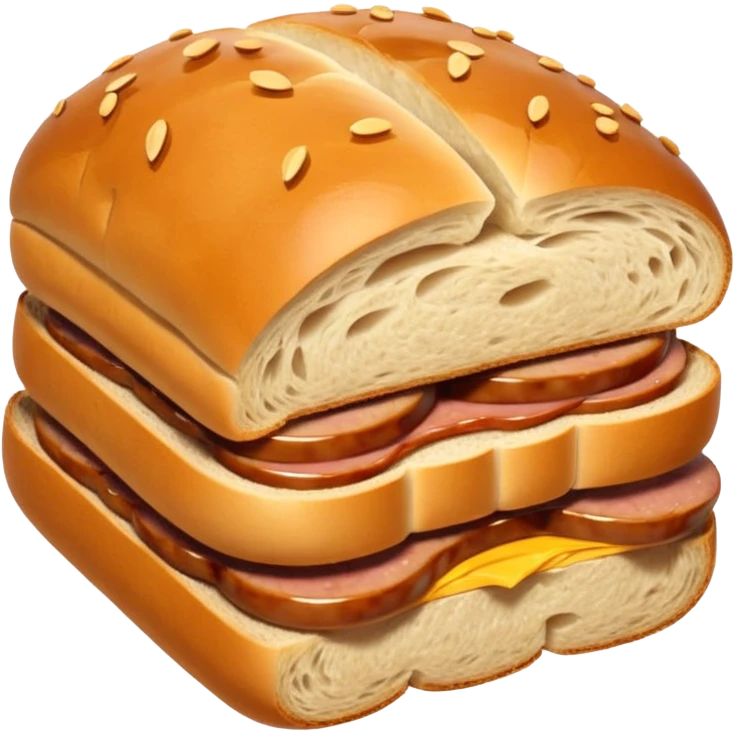 bread for sausage no sausage in it emoji