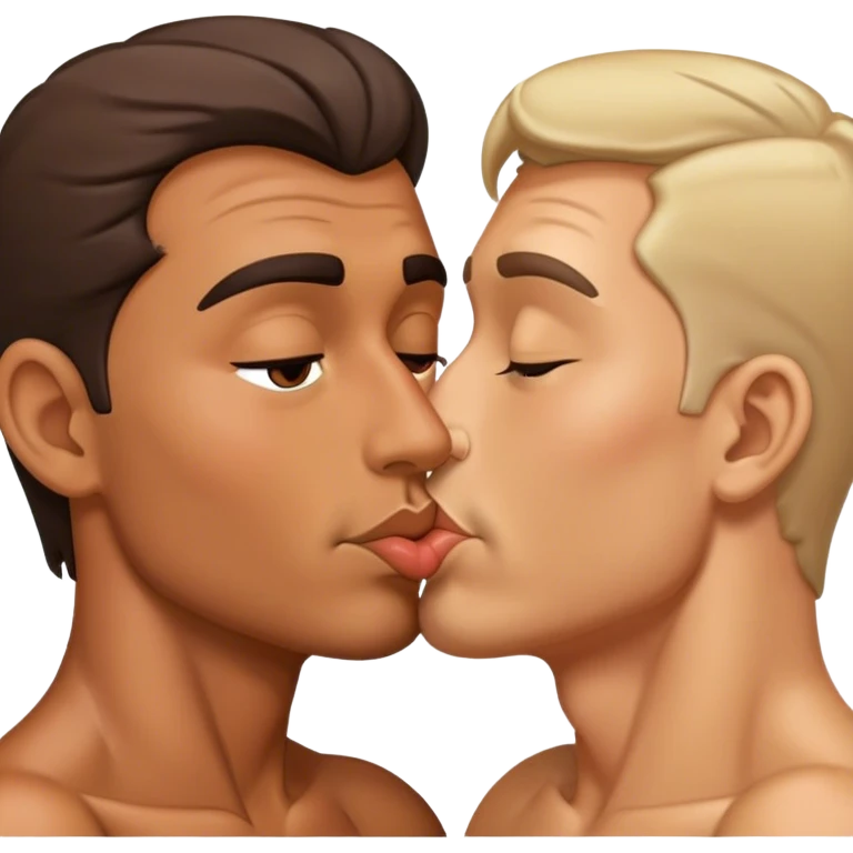 kissing man emoji
