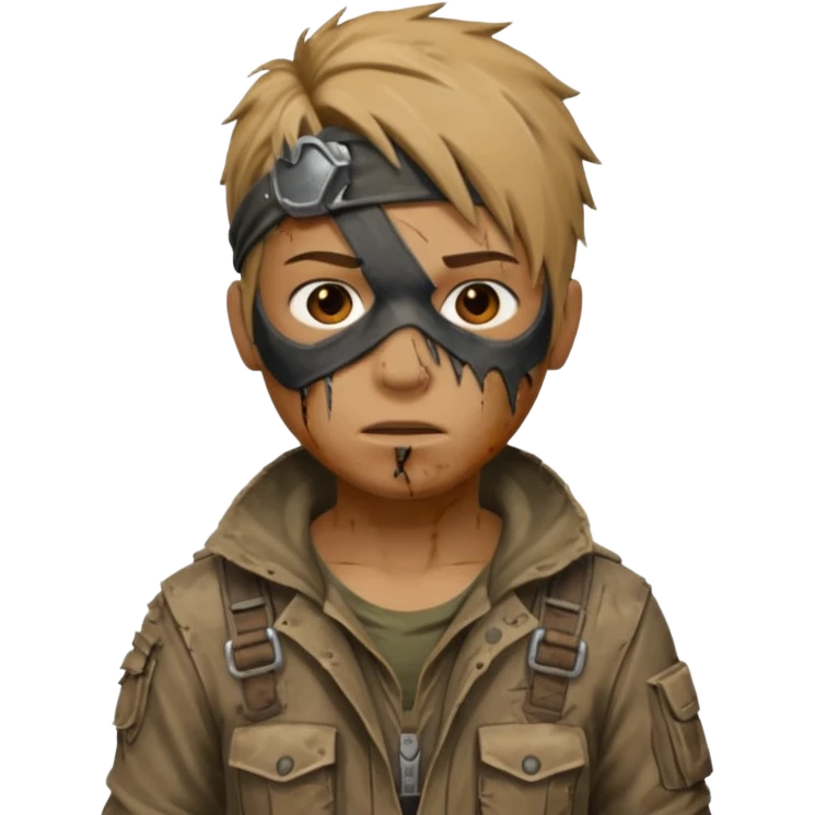 Video game post apocalyptic raider lifelike jumpsuit emoji