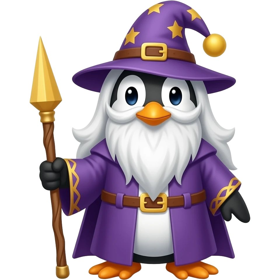 Penguin Wizard emoji