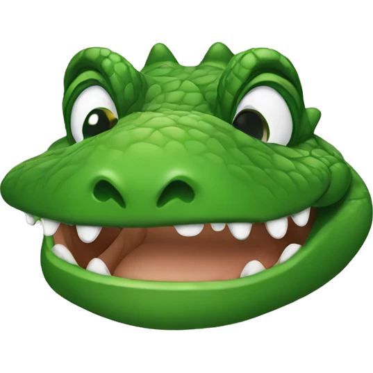Alligator wearing a costume  emoji