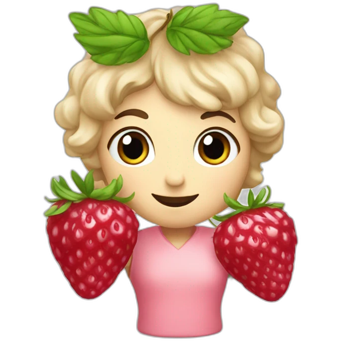 Fraise framboise myrtille  emoji