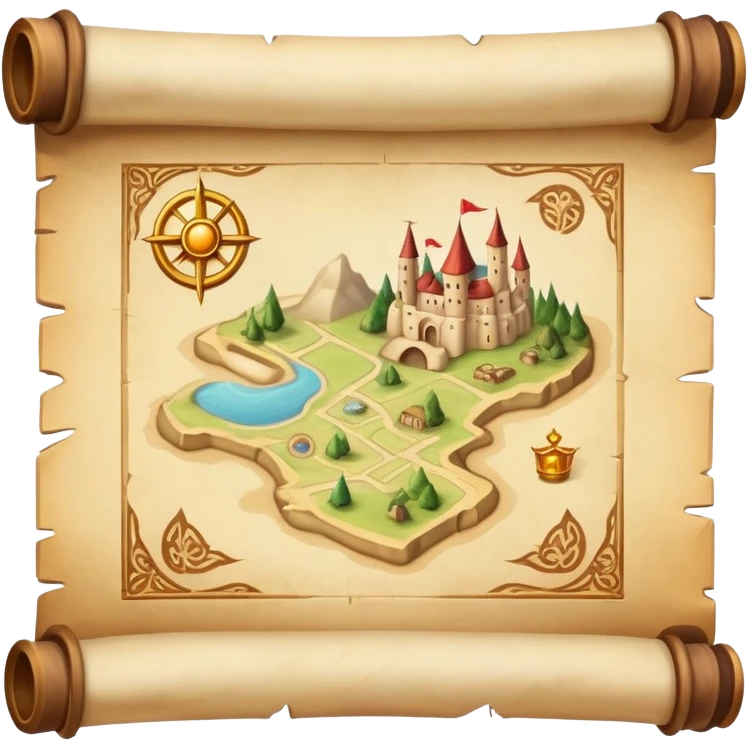 quest map scroll emoji