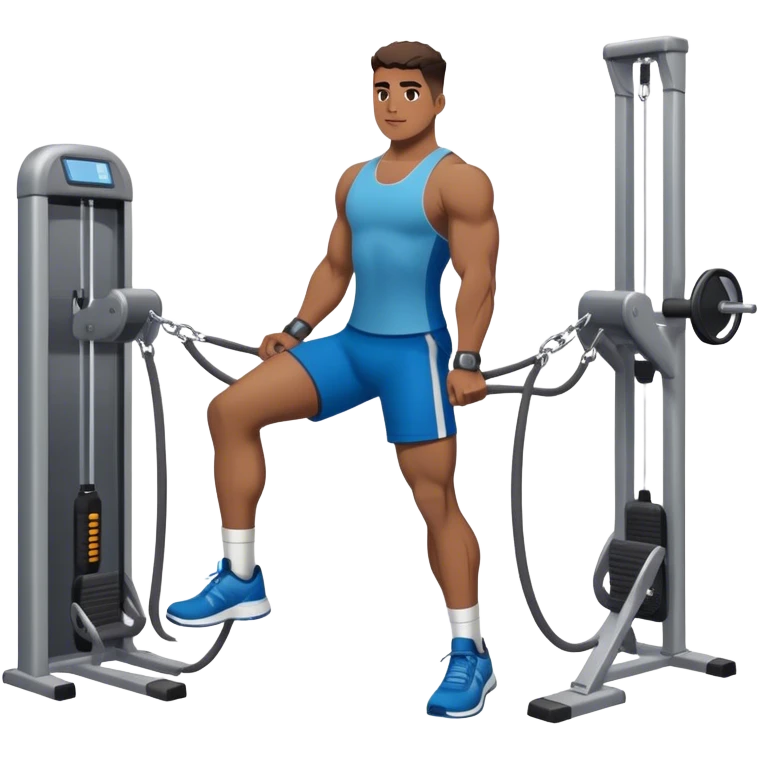 standing cable-machine-leg-raise with ankle-cuffs emoji