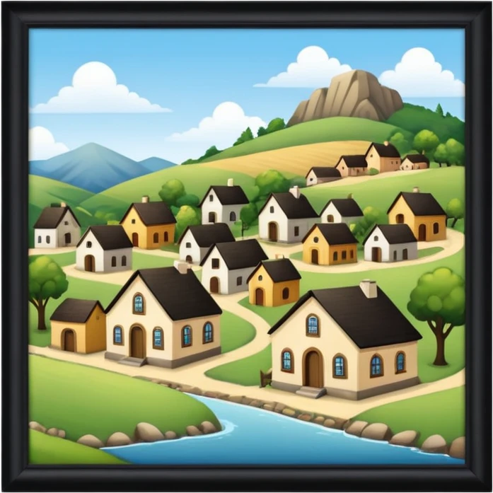 pequeño pueblo emoji