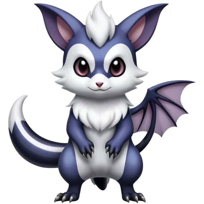 Shiny Furret-Absol-Noibat-Hybrid (Full body) emoji