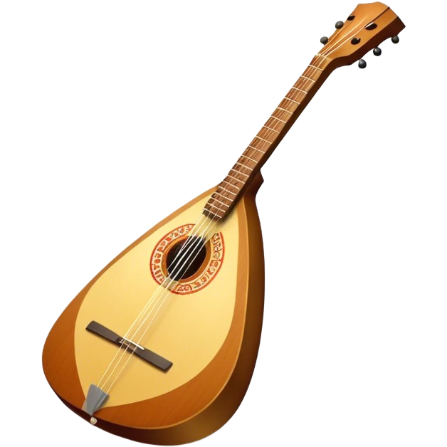 Russian balalaika. The background should be transparent. emoji