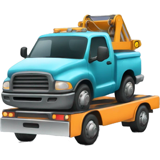tow truck with loading space  emoji