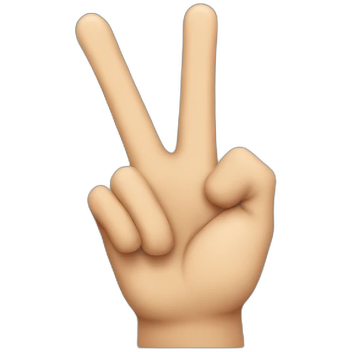 Hand emoji with middle finger folded emoji