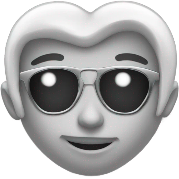 Chrome heart emoji