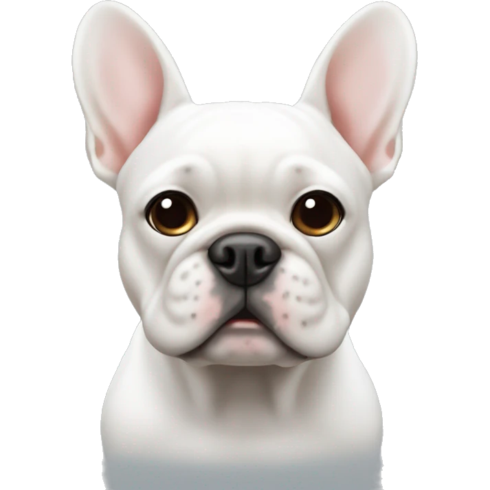 White Frenchie  emoji