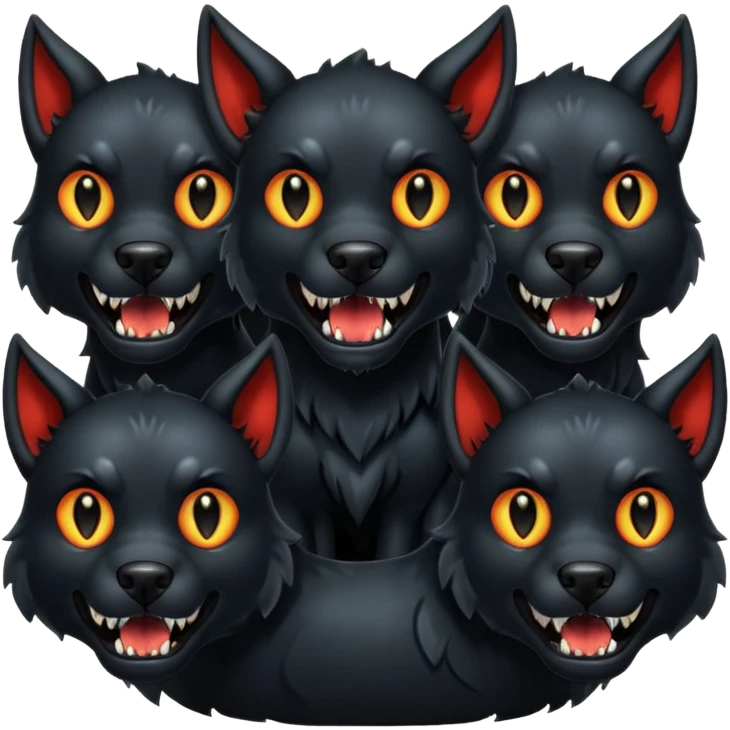 Cerbero perro de tres cabezas  emoji