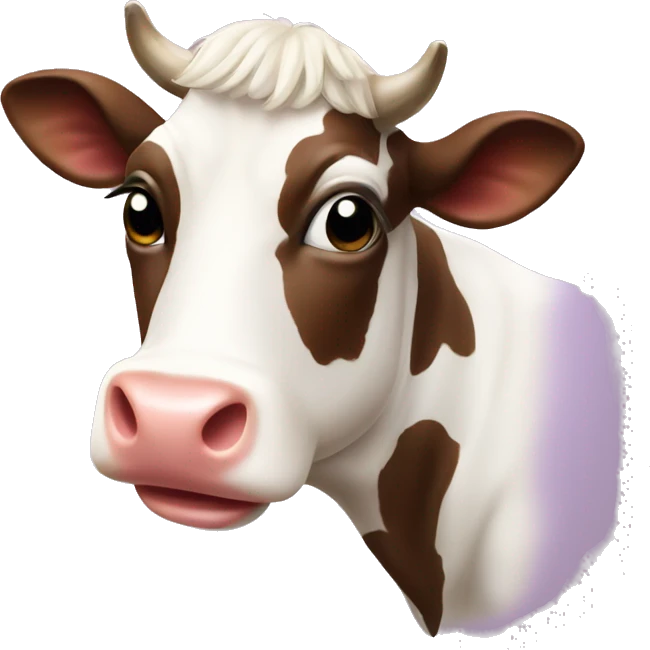 coquette cow emoji