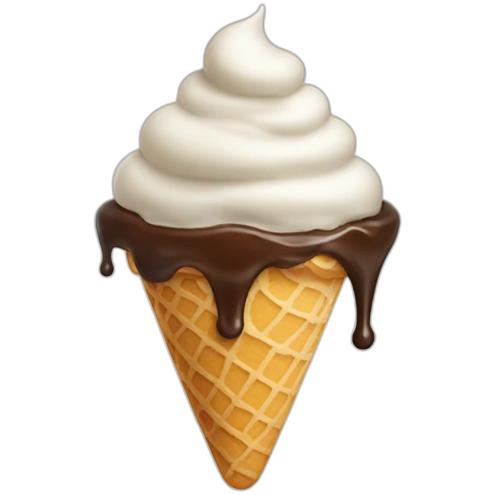 Melted ice cream emoji