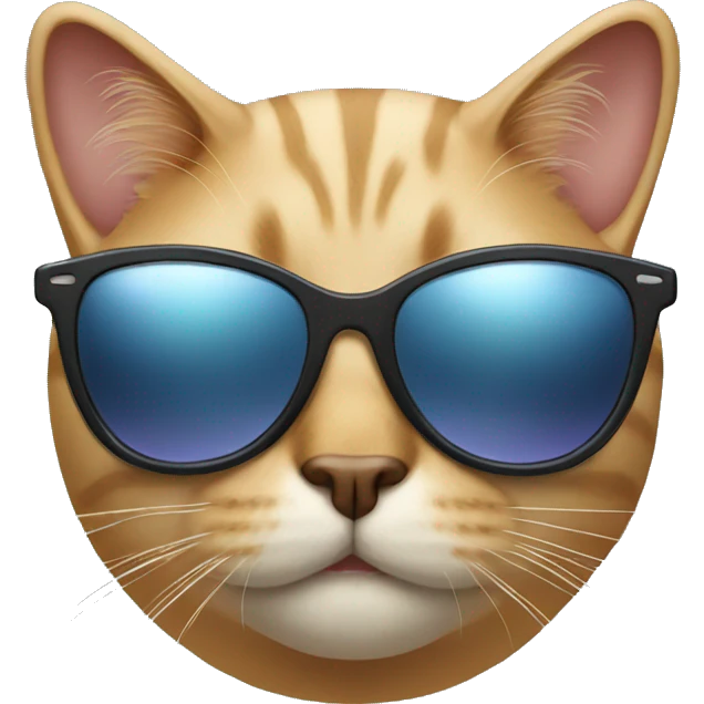 Cat with sunglasses emoji