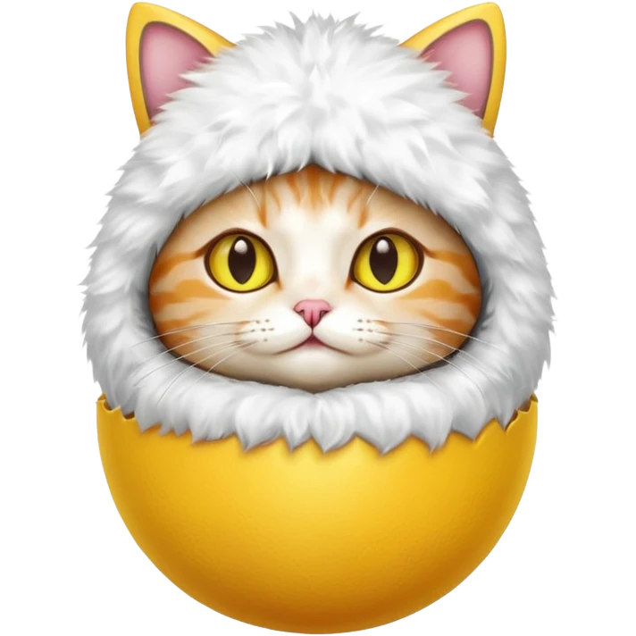 cat with egg costume emoji