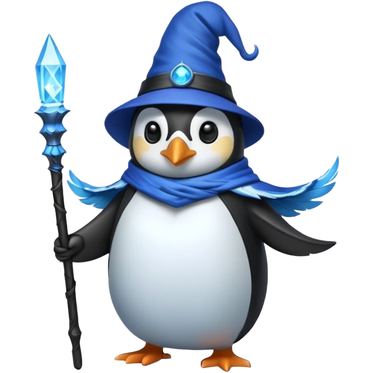 Penguin Wizard emoji