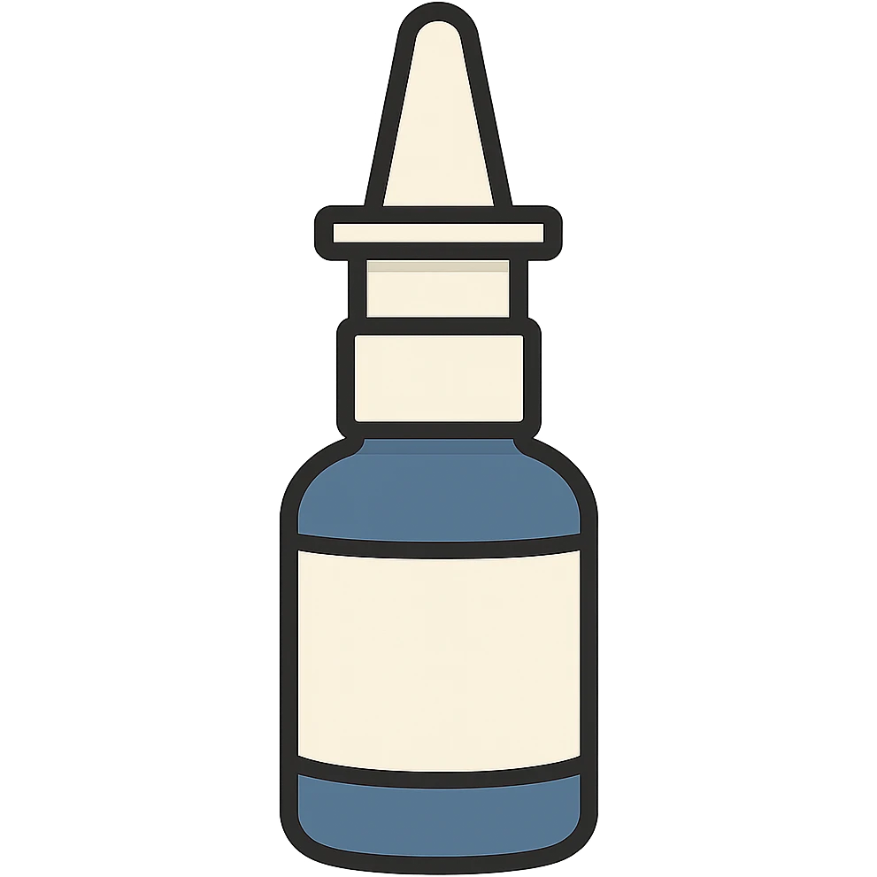 flat toon style nasal spray emoji