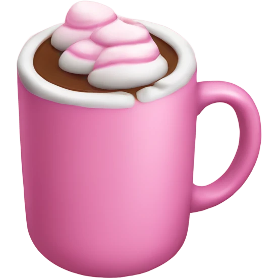 Pink hot chocolate  emoji
