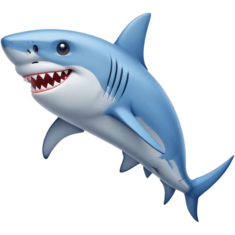 Un tiburón con Zapatos azules emoji