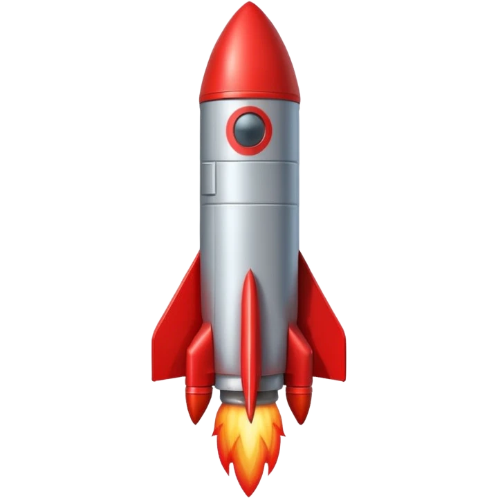 a rocket with a red X on it emoji