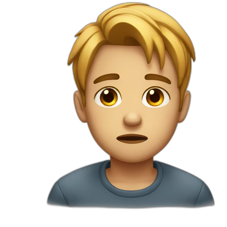 Sad boy emoji