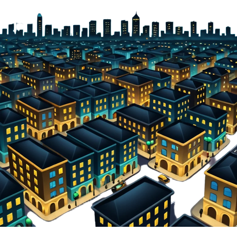 A Nigerian city at night  emoji