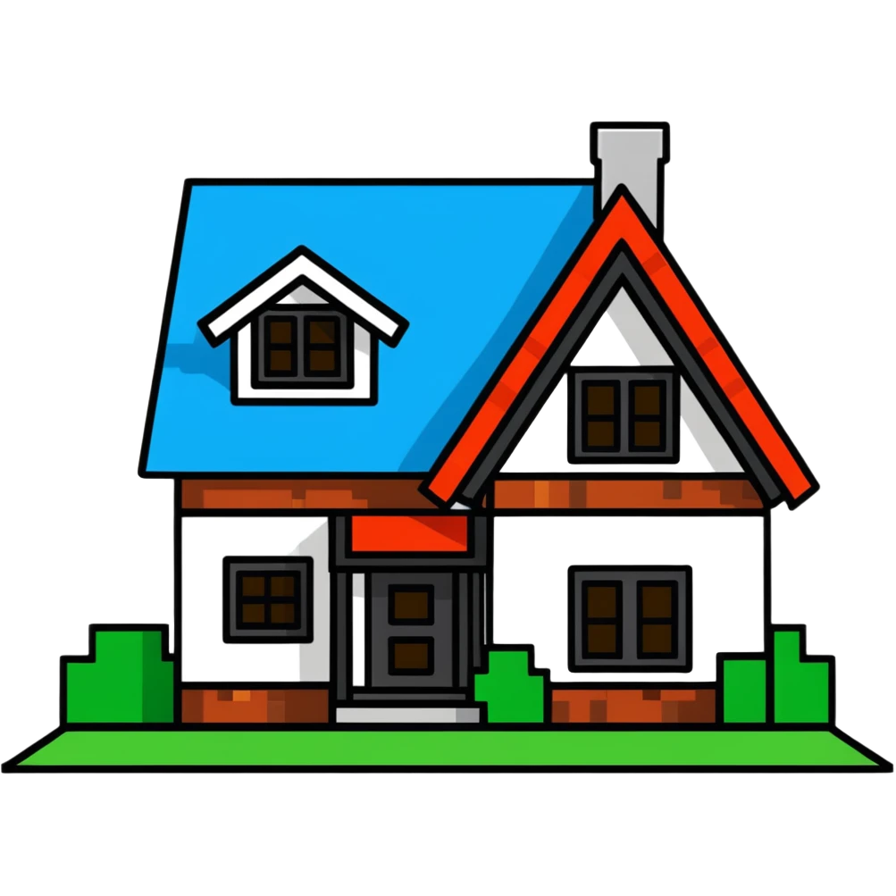 Minecraft house emoji