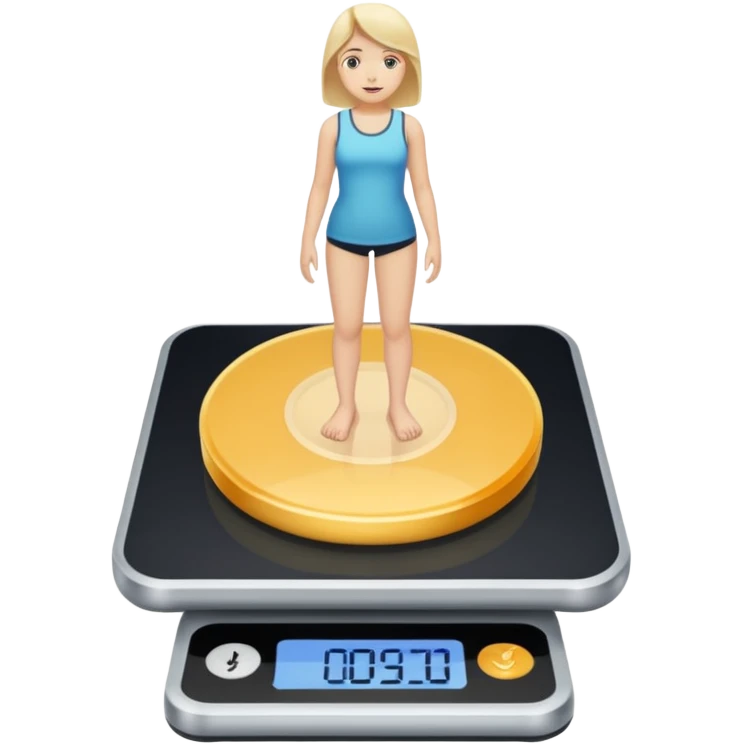 standing on digital scalesscales emoji