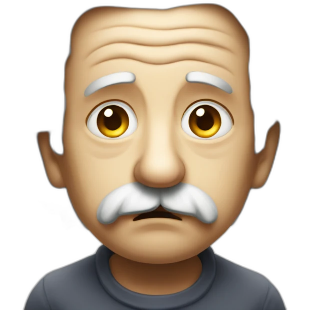 Einstein's sad face emoji