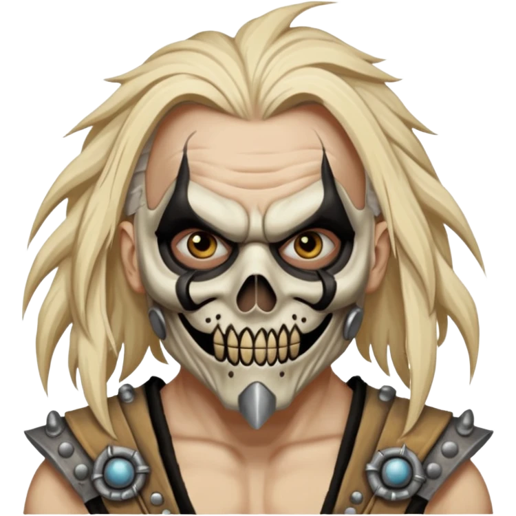 mad max fury road bad guy Immortan Joe face wish mask  emoji