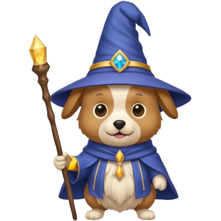 Dog wizard emoji