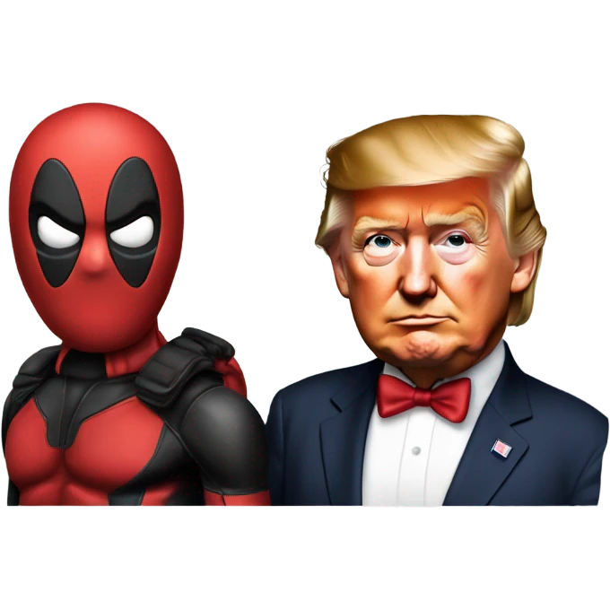 Deapool and Donald Trump  emoji